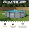 thumbnail image 2 of Funsicle 14' x 42" Oasis Above Ground Pool Set with Pump, Round Frame - Cool Gray, 2 of 6