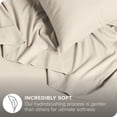 thumbnail image 2 of Ivy Union Microfiber Sheet Set - Breathable - Deep Pocket, Full XL, Sand, 2 of 6