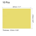 thumbnail image 2 of Unique Bargains 10 Pcs Filtre de Lumière en Gel Transparent Correction de Couleur Feuilles PVC Jaune Mat, 2 of 5