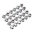 thumbnail image 4 of 24Pcs Guitare Chaîne Bouton Ferrules 10mm Haute Performance en Plastique Semi Fermé Conception Guitare PartsSilver, 4 of 14
