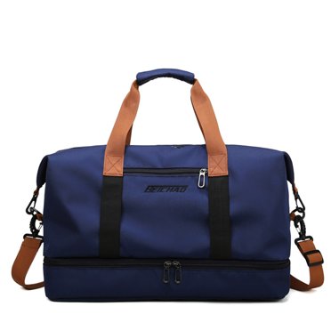Yhmxh Sac de Sport pour Femmes et Hommes, Sac de Voyage pour Sports, Gyms, Sac de Voyage Imperméable avec Compartiments pour Chaussures et Vêtements Mouillés, Sac de Sport Léger et Imperméable pour Équipement de Camping
