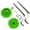 Green, variant on Kyusrd Summer Outdoor Patio Deals!Right Hand Bicycle Bike Aluminum Crisp Clear Sound Adults Kids-Ringer