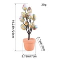 thumbnail image 3 of Birdeem Pot de Pâques Œufs Taches Pot de Fleurs Extérieur Cour Décoration de Pâques, 3 of 12