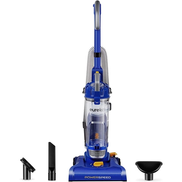 Eureka Powerful Bagless Upright Vacuum Cleaners for Home Pets, Lightweight Household Vacuum Cleaner for Carpet and Hard Floor, PowerSpeed NEU182C with 5 Height Adjustment, Blue