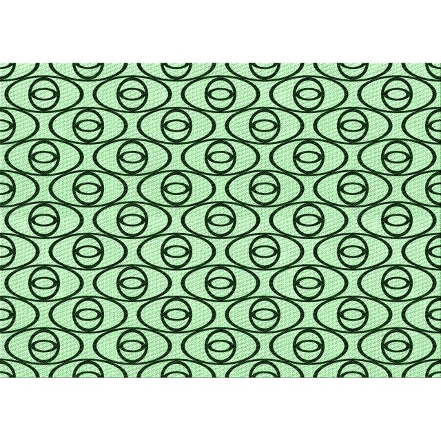Ahgly Tapis Rectangulaire Lavable en Machine Intérieur Vert Menthe, 3 Pieds x 5 Pieds