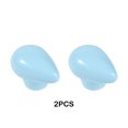 thumbnail image 3 of Langgg 2pcs/set Cute Clouds Cartoon Ceramic Handles For Wardrobe Doors Smooth Lines Wardrobe Door Handles Droplet blue, 3 of 6