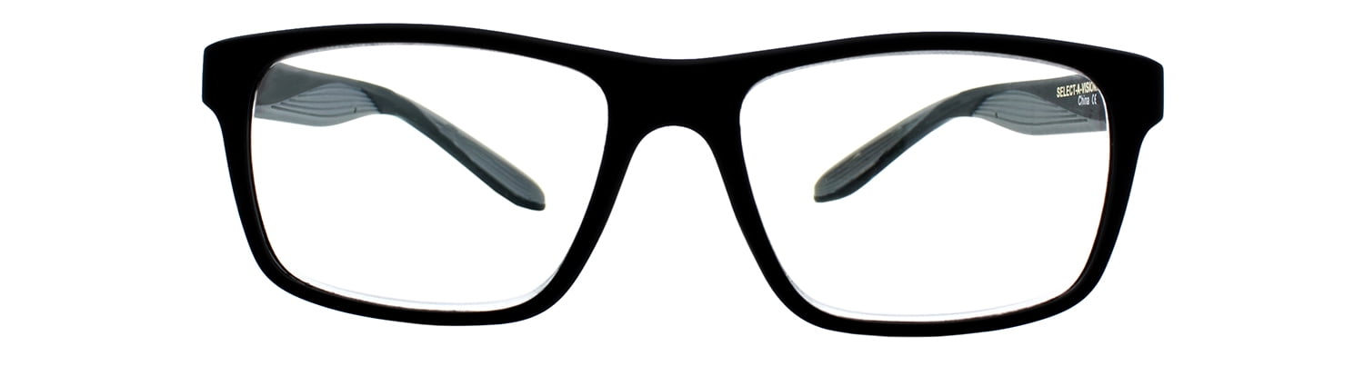 Select-A-Vision mens Sportex Ar4163 Gray Reading Glasses, Gray, 29 mm US