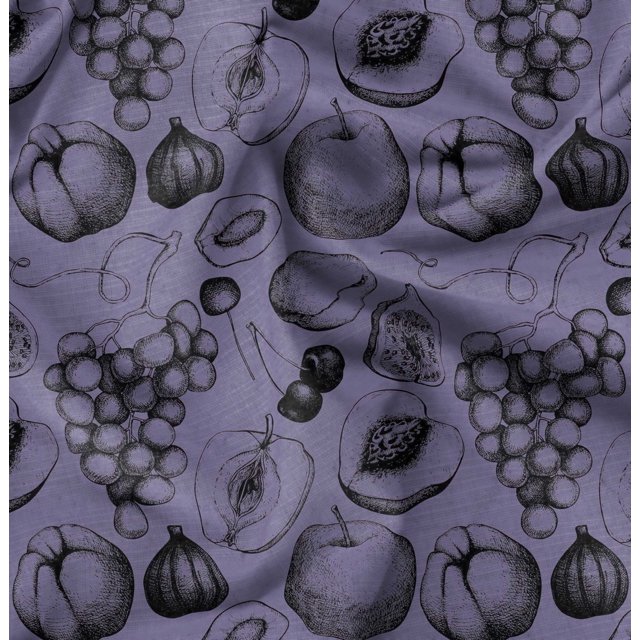 Soimoi Rayon Fabric Mix Fruits Print Fabric by the Yard 56 Inch Wide
