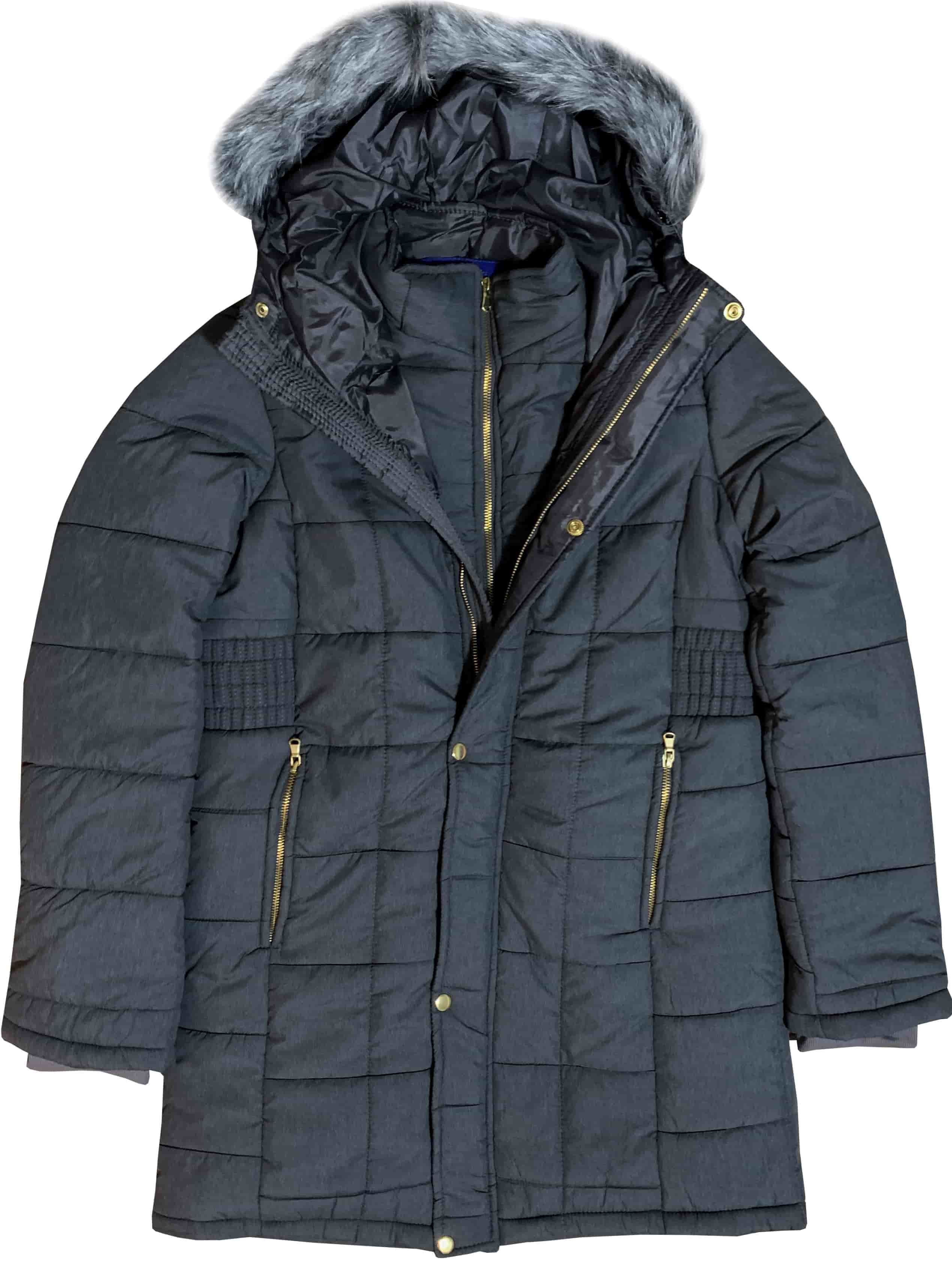 Women’s Warm Winter Coat Puffer Jacket with Hoodie Removable Fur