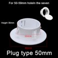 thumbnail image 4 of 40-100mm Decorative Wall Hole Cover Protective Vents Decor Cap Plastic Plug, 4 of 8