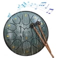 thumbnail image 2 of Birdeem 6-Inch 11 Tone Childrens Hand Drum Forget Worry Drum Adult Hand Disc Drum, 2 of 5