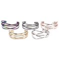 thumbnail image 4 of AMERTEER Wholesale Vintage Punk Bracelets Multilayer Geometry Hollow Open Cuff Bangle, 4 of 6