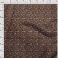 thumbnail image 4 of oneOone Cotton Poplin Brown Fabric Text Sewing Material Print Fabric By The Yard 56 Inch Wide, 4 of 5