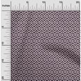 thumbnail image 1 of oneOone Tissu Popeline Sergé Coton Bio Chevron Ikat Imprimé 1 Yard 42 Pouces de Large, 1 of 4