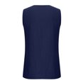 thumbnail image 4 of Timegard Summer Tops for Women Sleeveless Button Regular Neck Casual Shirts Solid Color Fashion Blouses, 4 of 4
