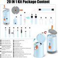 thumbnail image 2 of Djiypn Keyboard Cleaner Kit, Electronics Cleaning Kit with Retractable Big Brush, Portable 20-IN-1 Multi-Tools Kit for Phones, Tablet, Computer, PC, TV Camera Lens with 10ml Mist Spray (Blue), 2 of 9