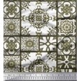 thumbnail image 1 of Soimoi Poly Georgette Fabric Check & Damask Patchwork Fabric Prints by Yard 52 Inch Wide, 1 of 3