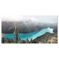 thumbnail image 2 of Beautiful Petyo Lake Panorama - Landscape Artwork Canvas, 2 of 3
