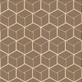 thumbnail image 1 of Ahgly Company Tapis d'Intérieur Lavable en Machine Carré Transitionnel Kaki Or, 6 Pieds Carré, 1 of 7