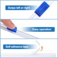 thumbnail image 3 of 8pcs Plastic Wrap Cutter, 12in Plastic Wrap Slide Cutter Self Adhesive Installation Replacement for Aluminum Foil Wax Paper Parchment Paper Wrap Dispenser, Blue, 3 of 6