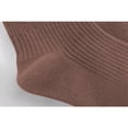 thumbnail image 4 of Splozh Tout-Petit Ruffle Chevilles Socks Girl Hiver et Automne Chaussettes Décontractées Confortables Mi-Mollet à Bordure Filetée Brun, 3-5 Ans, 4 of 5