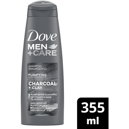 Dove Men+Care Shampoo pour Cheveux pour Hommes Charbon + Argile 355 ml
