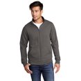 thumbnail image 1 of Port & Company Men's Core Fleece Cadet FullZip SweaT-Shirt PC78FZ, 1 of 1