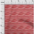 thumbnail image 2 of oneOone Rayon Red Fabric Abstract Stripe Fabric For Sewing Printed Craft Fabric By The Yard 56 Inch Wide, 2 of 5
