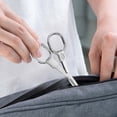 thumbnail image 4 of Matoen Folding Scissors Stainless Steel Portable Mini Travel Scissors Foldable Pocket Scissors Badge Small Scissors, 4 of 5