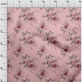 thumbnail image 3 of oneOone Cotton Poplin Light Pink Fabric Florals Sewing Material Print Fabric By The Yard 56 Inch Wide, 3 of 4