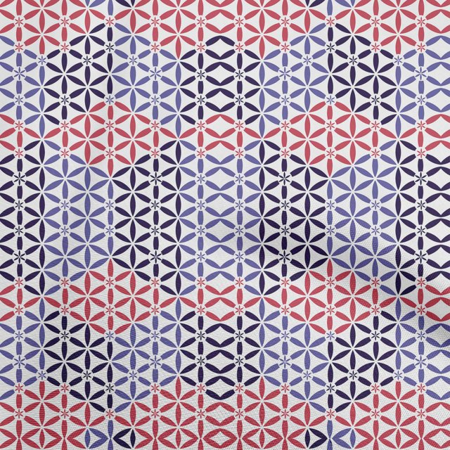 oneOone Polyester Spandex Pink Fabric Geometrical Sewing Material Print Fabric By The Yard 56 Inch Wide