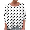thumbnail image 3 of WRKEKC T-Shirts à Manches Longues pour Femmes, Chemises à Manches Longues pour Femmes, T-shirt Tendance Confortable à Manches Longues à Col Rond Dégradé Imprimé pour Femmes Grande Taille, 3 of 6