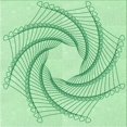 thumbnail image 1 of Ahgly Tapis d'Intérieur Lavable en Machine Carré Vert Menthe, 5 Pieds Carré, 1 of 7