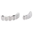 thumbnail image 3 of Décoration de Dents Hip Hop, Protection des Dents en Alliage, Solidité des Dents Hip Hop à la Mode pour Hommes pour Fête pour Spectacles de Mode Hip Hop pour Concert pour Femmes Argent, 3 of 7