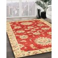 thumbnail image 2 of Ahgly Company Indoor Square Abstract Neon Red Oriental Area Rugs, 8' Square, 2 of 6