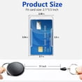 thumbnail image 3 of Retractable Keychain Pull Badge Reel Clip Name Hard Plastic Card Holders Business Work Card ID Badge Lanyard Holder 1, 3 of 6