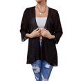 thumbnail image 2 of Honganda Women's Sheer Chiffon Jacket, Casual Cover Up Tops Beach Cardigans, 2 of 6