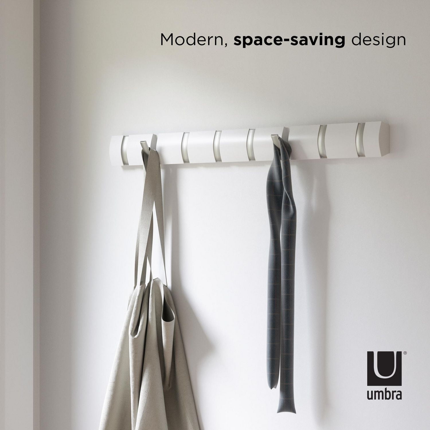 Umbra Flip Porte-manteau mural, blanc