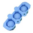 thumbnail image 1 of Oleegame 1PC Baby Popsicle Molds 3 Cell Ice Cream Maker Lolly Mould Tray Kitchen Frozen Ice Cream DIY Mold Blue, 1 of 1