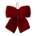 thumbnail image 2 of Christmas Bow Christmas Tree Decoration Hanging Red Velvet Bow Christmas Tree Decoration, 2 of 6