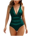 thumbnail image 2 of FcBaudy Womens Swimsuits One Piece Swimsuit Women Plus Size Swimsuit for Women Tankini Swimsuits for Women Women Solid Color Backless Strap Bikini Swimsuit Women polyester Swimsuit, 2 of 3