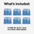 thumbnail image 3 of Braun Clean & Renew Refill Cartridges CCR, Replacement Shaver Cleaner Solution for Clean&Charge Cleaning System, Pack of 6, 3 of 15