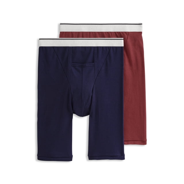 Jockey Caleçon Mi-Cuisse pour Hommes avec Pochette 10 Po - Lot de 2