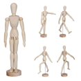thumbnail image 1 of Articulated Mannequin, With Stand Wooden Mannequin, Multifunctional Flexible For Sketching Drawing, 1 of 8