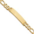 thumbnail image 1 of 14k Yellow Gold Figaro Name Bar Identification Id Bracelet, 1 of 5