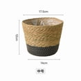 thumbnail image 1 of Cache-Pots Panier de Rangement Plante Panier Tressé Jardinière Pot de Fleurs en Paille, 1 of 1