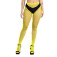 thumbnail image 1 of ziyahi 1 Paire de Collants à Bretelles à la Mode Design Troué pour la Saint-Valentin Attrayant Confortable au Toucher Collants Résille Robe Jaune Fluorescent, 1 of 5