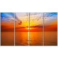 thumbnail image 2 of Lever de Soleil sur Mer Orange sous Ciel Bleu - Grande Impression sur Toile, 2 of 3