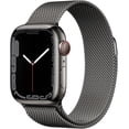 thumbnail image 1 of Refurbished Apple Watch Series 7 Stainless 41mm A2475 (GPS + Cellular) Graphite (Grade A+), 1 of 1