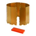 thumbnail image 4 of Almencla Pare-Vent de Poêle de Camping Pliable Compact Protection contre le Vent pour Cuisinière BBQ Randonnée Or, 4 of 8